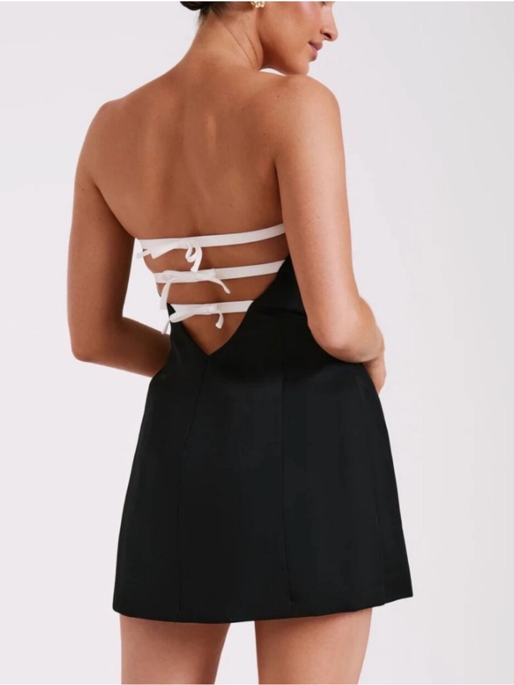 Strapless black Meshki dress